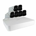 Revo America Ultra HD 8 in 2TB NVR Surveillance System with 6 x 4 Megapixel Bullet Cameras- White RU81B6G-2T